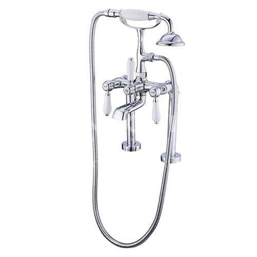 Bathtub Faucet Cylinder Side Copper Hot and Cold Bathroom Shower Set KSH-SS-0009-3
